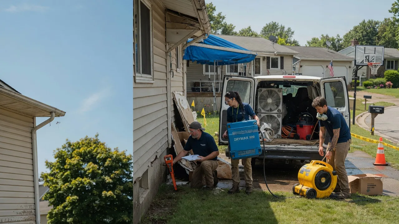 Ceiling Leak Cleanup in Kensington, OH near me