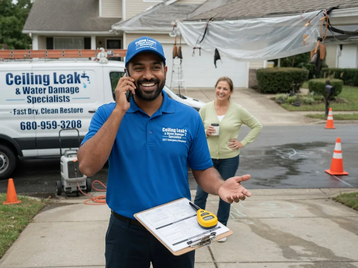 Ceiling Leak Cleanup Kensington, OH FAQs